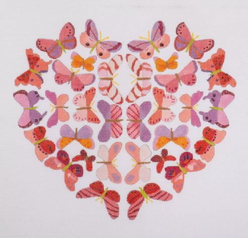 click here to view larger image of Butterfly Valentine (hand painted canvases)
