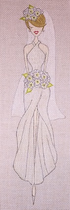 click here to view larger image of Bouquet Bride (hand painted canvases)