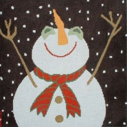 click here to view larger image of Let it Snow-Man (hand painted canvases)