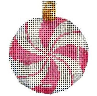 click here to view larger image of Light Pink Peppermint Mimi Ball (hand painted canvases)