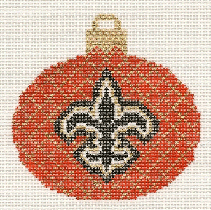 click here to view larger image of Saints Red Ornament (hand painted canvases)