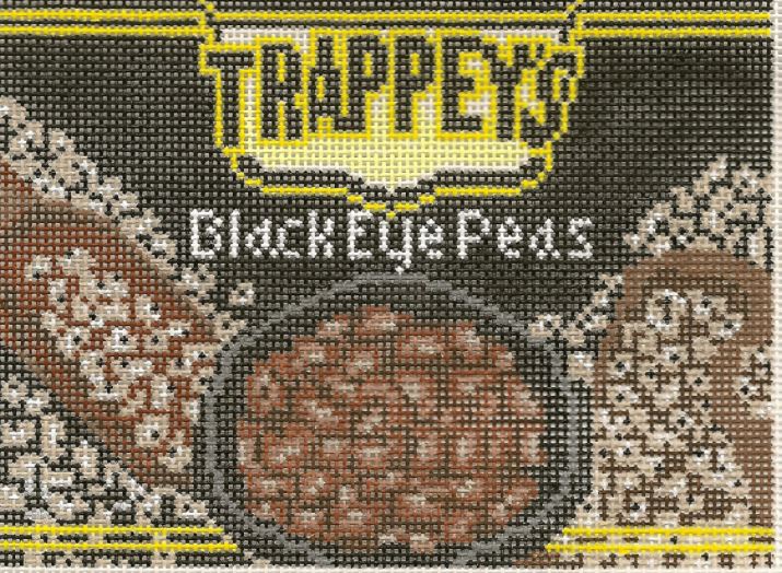 click here to view larger image of Trappey Black Eye Peas (hand painted canvases)