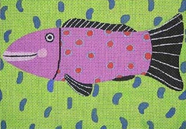 click here to view larger image of Something Fishy (hand painted canvases)