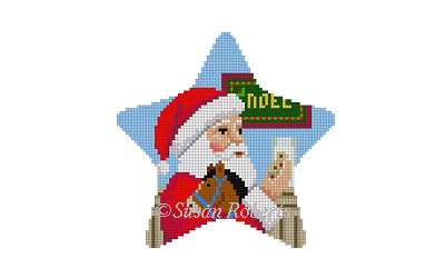 click here to view larger image of Star - Santas Cookies (hand painted canvases)
