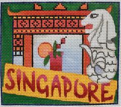 click here to view larger image of Postcard - Singapore (hand painted canvases)