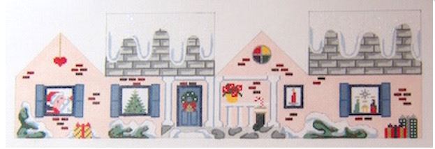 click here to view larger image of Christmas Cottage 3D (hand painted canvases)