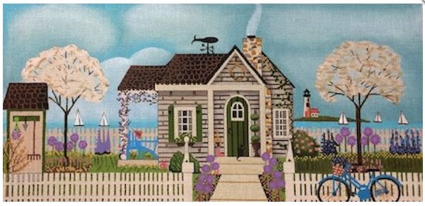 click here to view larger image of Cottage by the Sea (hand painted canvases)