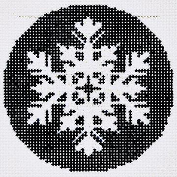 click here to view larger image of Snowflake (hand painted canvases)