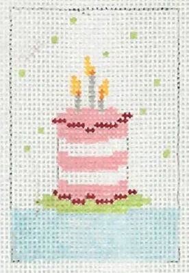 click here to view larger image of First Stitch Kit - Birthday Cake (needlepoint kits)