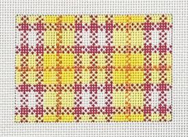 click here to view larger image of Yellow Plaid (Tulip Fields) (hand painted canvases)