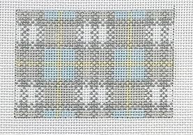 click here to view larger image of Silver Plaid (Tiffany and Co) (hand painted canvases)
