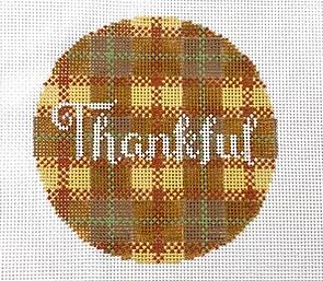 click here to view larger image of Thankful - Plaid (hand painted canvases)