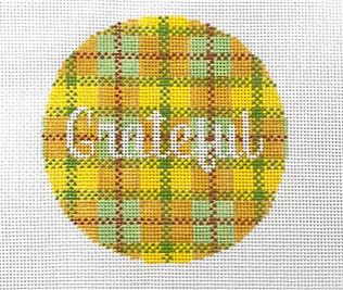 click here to view larger image of Greatful - Plaid (hand painted canvases)