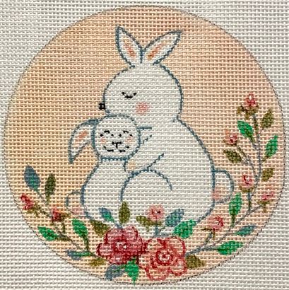click here to view larger image of Baby Bunny First Christmas (hand painted canvases)