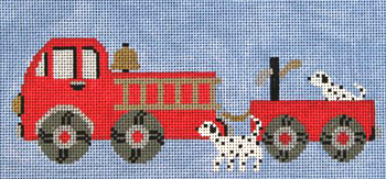 click here to view larger image of Fire Truck (hand painted canvases)