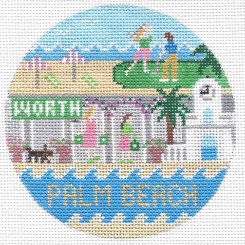 click here to view larger image of Palm Beach (hand painted canvases)