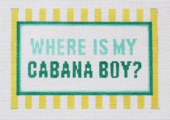 click here to view larger image of Cabana Boy Clutch (hand painted canvases)