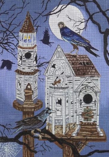 click here to view larger image of Haunted Crows House (hand painted canvases)