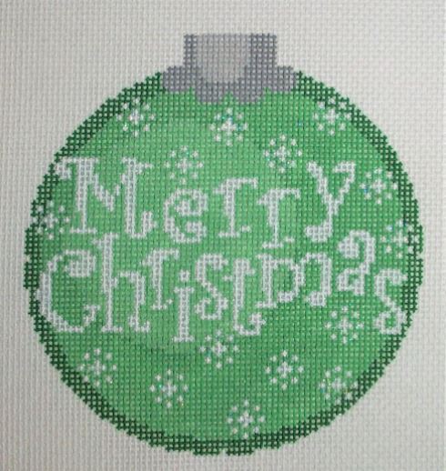 click here to view larger image of Merry Christmas - Green (hand painted canvases)