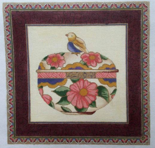 click here to view larger image of Chinese Covered Bowl (hand painted canvases)