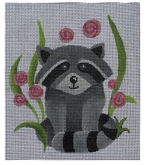 click here to view larger image of Woodland Raccoon  (hand painted canvases)