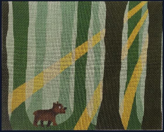 click here to view larger image of Bear in the Woods  (hand painted canvases)