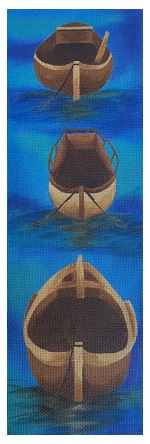click here to view larger image of Row Row Row (hand painted canvases)