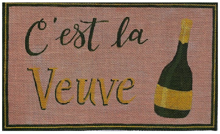 click here to view larger image of C'est La Veuve! (hand painted canvases)