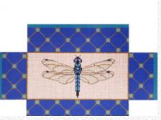 click here to view larger image of Dragonfly Brick Cover   (hand painted canvases)