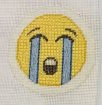 click here to view larger image of Emoji - Crying Hard  (hand painted canvases)