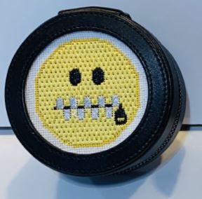 click here to view larger image of Emoji - Zipper   (hand painted canvases)