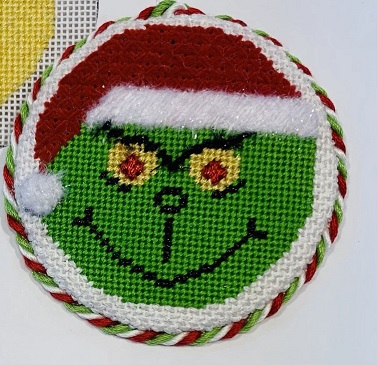 click here to view larger image of Emoji - Green Monster/Grinch   (hand painted canvases)