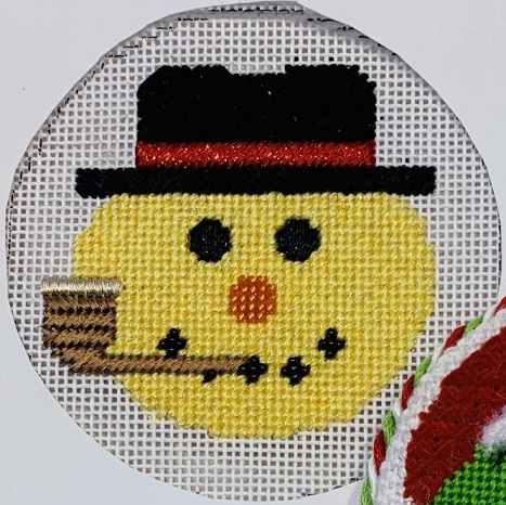 click here to view larger image of Emoji - Snowman   (hand painted canvases)
