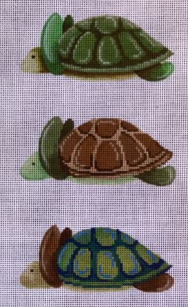 click here to view larger image of Stack of 3 Turtles (hand painted canvases)
