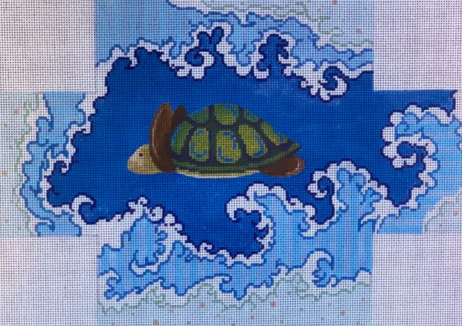 click here to view larger image of Turtle Brick Cover (hand painted canvases)