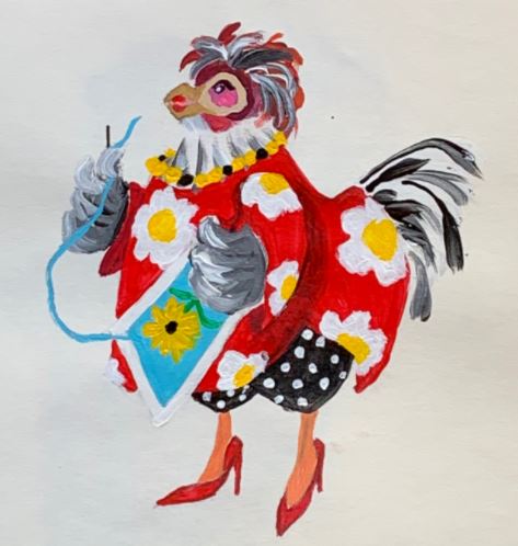 click here to view larger image of Hen - Needlepointer (hand painted canvases)