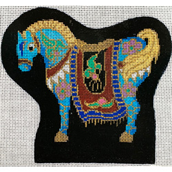 click here to view larger image of Cloisonne Horse (hand painted canvases)