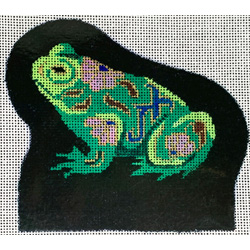 click here to view larger image of Cloisonne Frog (hand painted canvases)