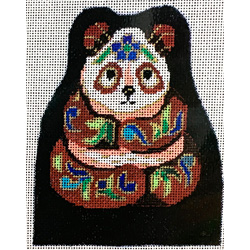 click here to view larger image of Cloisonne Panda (hand painted canvases)