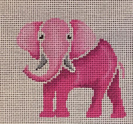 click here to view larger image of Stencil - Pink Elephant (hand painted canvases)