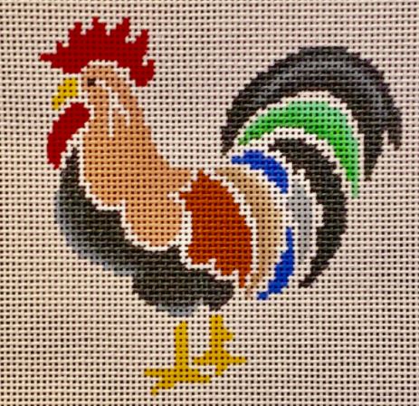 click here to view larger image of Stencil - Rooster (hand painted canvases)
