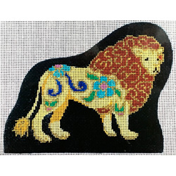 click here to view larger image of Cloisonne Lion (hand painted canvases)