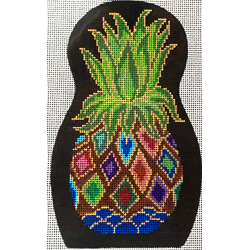 click here to view larger image of Cloisonne Pineapple (hand painted canvases)