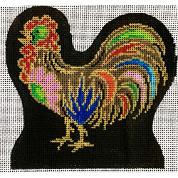 click here to view larger image of Cloisonne Rooster (hand painted canvases)