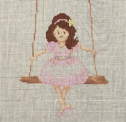 click here to view larger image of Girl on a Swing (hand painted canvases)