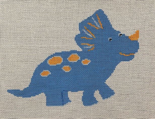 click here to view larger image of Blue Dino (hand painted canvases)
