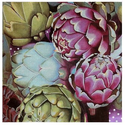 click here to view larger image of Artichokes (hand painted canvases)