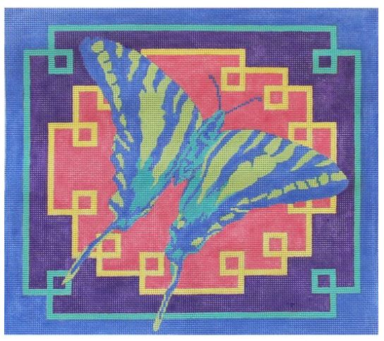 click here to view larger image of Blue Butterfly (hand painted canvases)