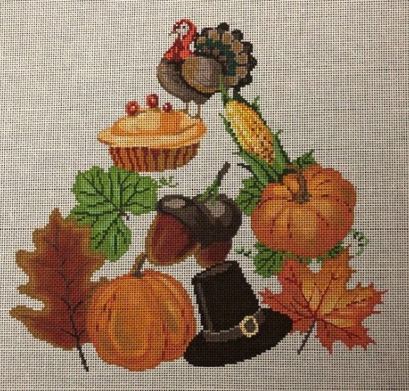 click here to view larger image of Thanksgiving Stack (hand painted canvases)