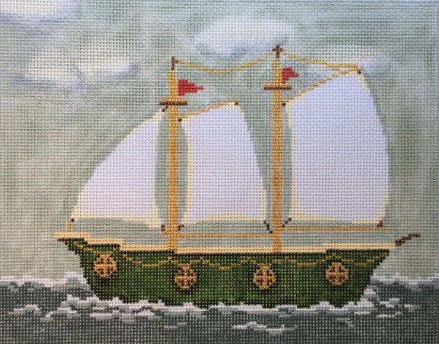click here to view larger image of Ship (hand painted canvases)
